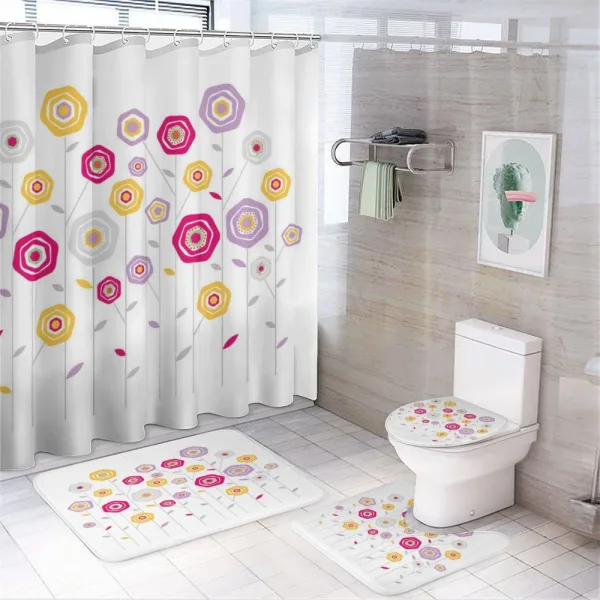 Romantic Valentines Design on a shower curtain