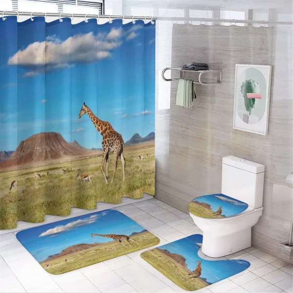 Savanna Giraffes on a shower curtain