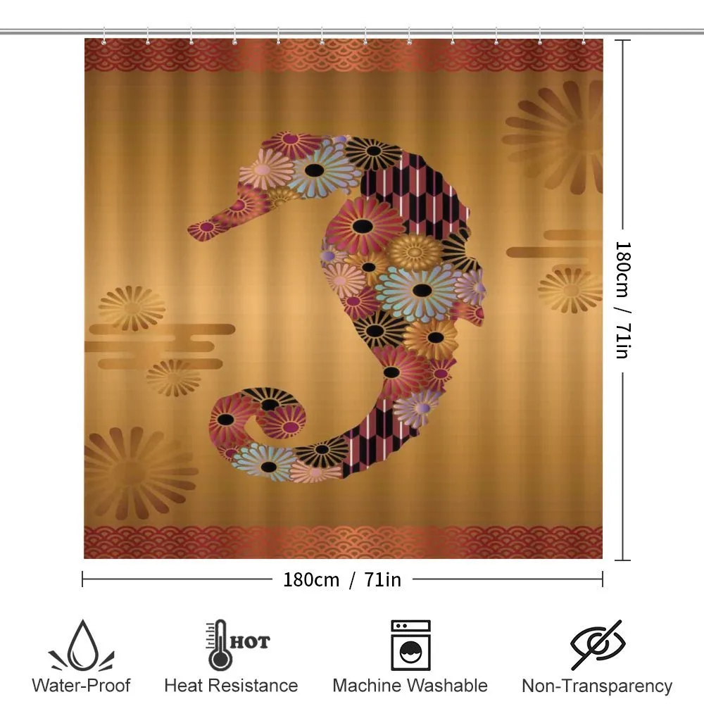 Seahorse Ornate Floral — Detail 2