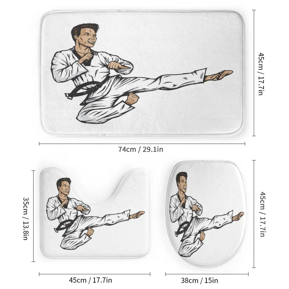 Senpai with Black Belt Kick — Detail 1