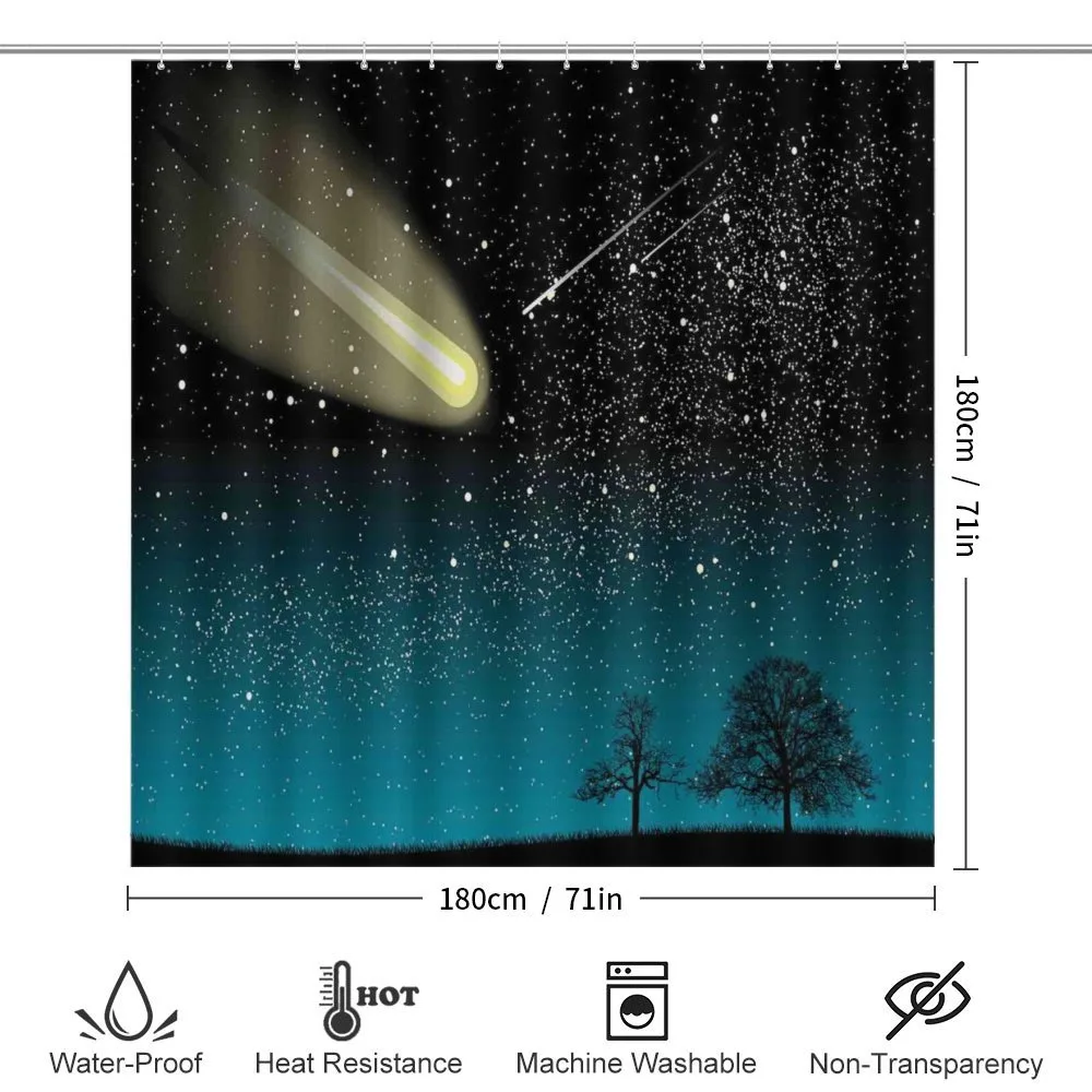 Shooting Stars at Night — Detail 2
