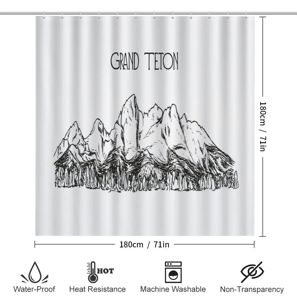 Simple Sketch Grand Teton — Detail 2