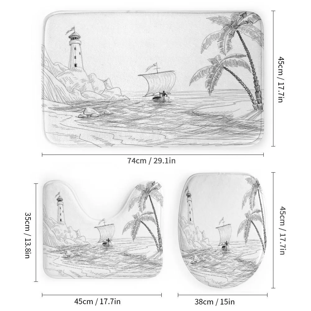 Sketch with Boat Palms — Detail 1
