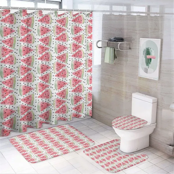 Triangle Slices on a shower curtain