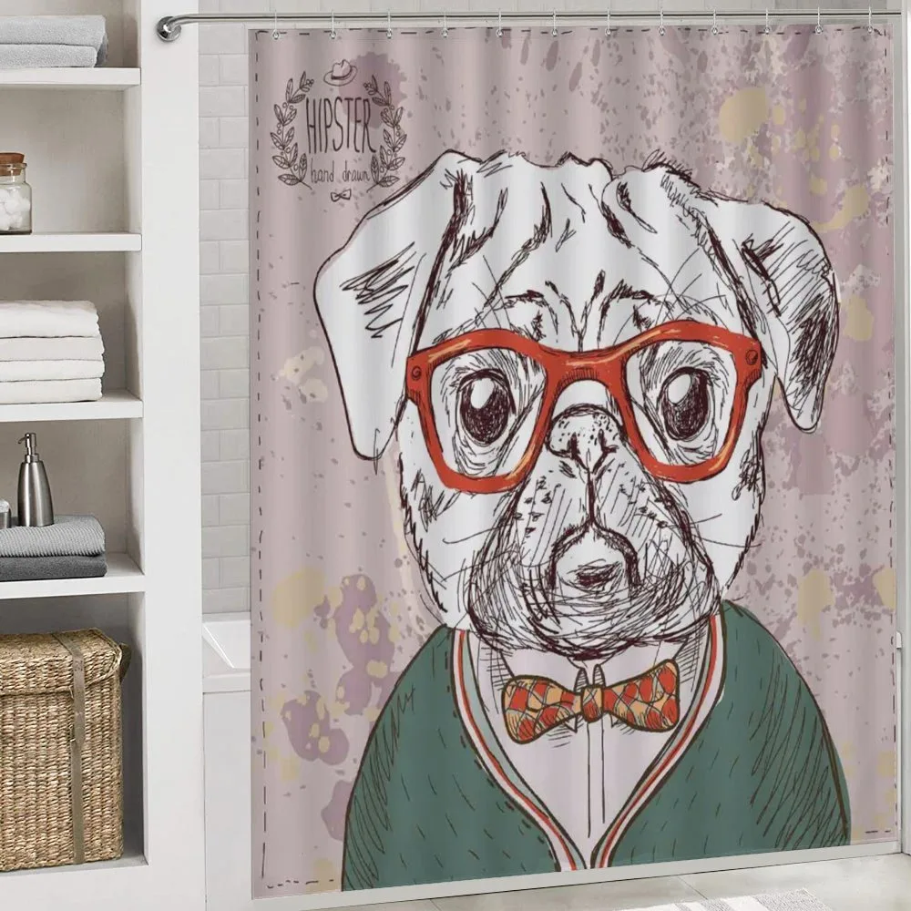 Vintage Hipster Pugs — Detail 4