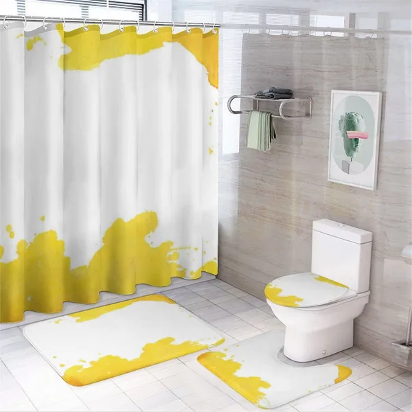 Watercolor Stain on a shower curtain