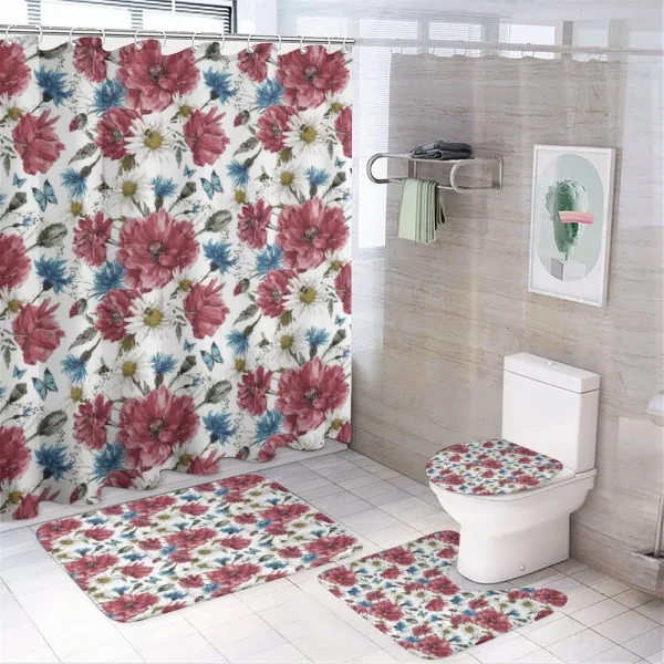Wildflower Bouquet on a shower curtain