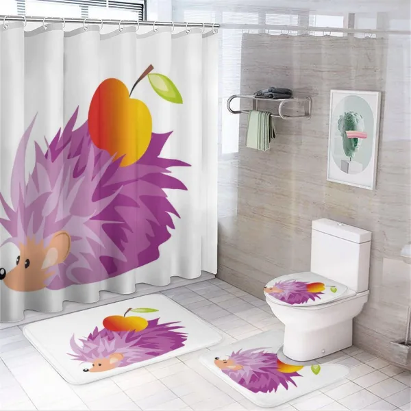 Abstract Animal Apple on a shower curtain