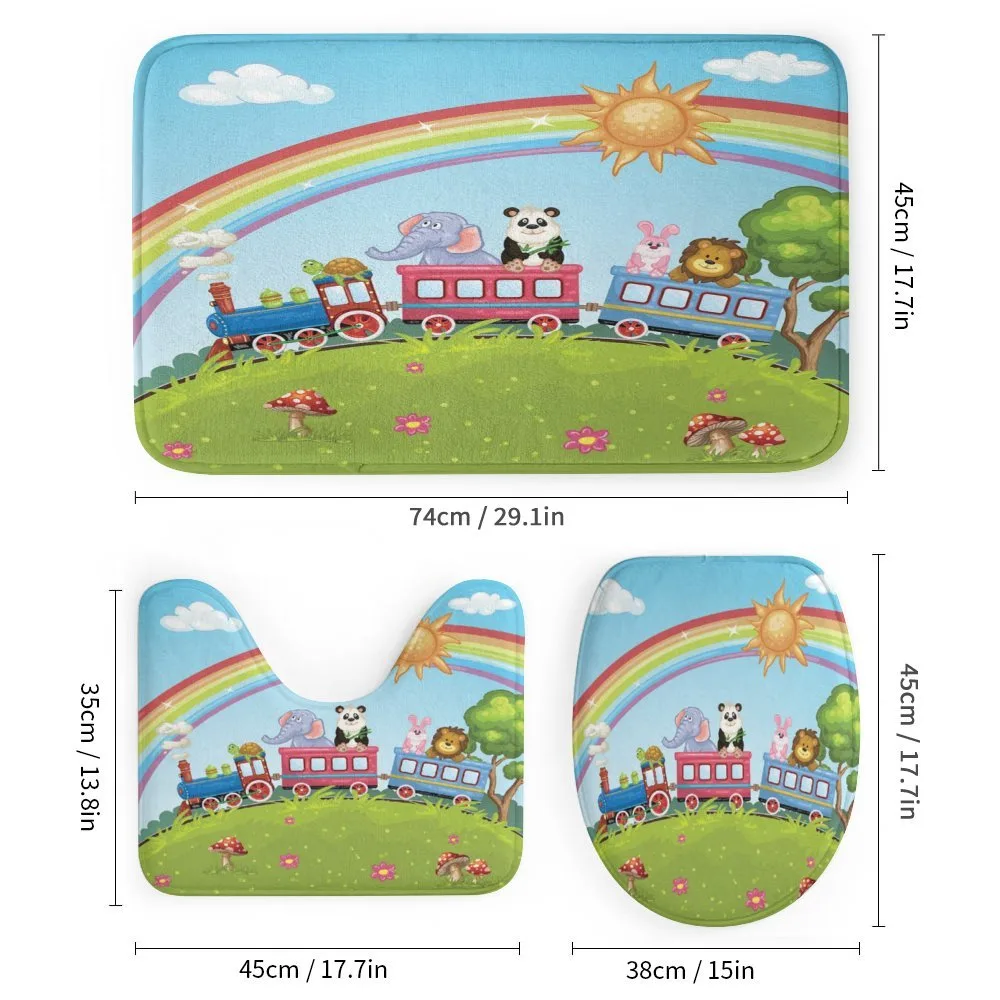 Animal Train Rainbow Funny — Detail 1