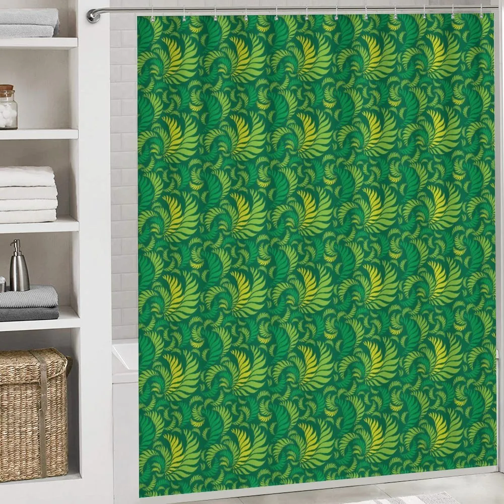 Curved Design in Green Tones — Detail 4