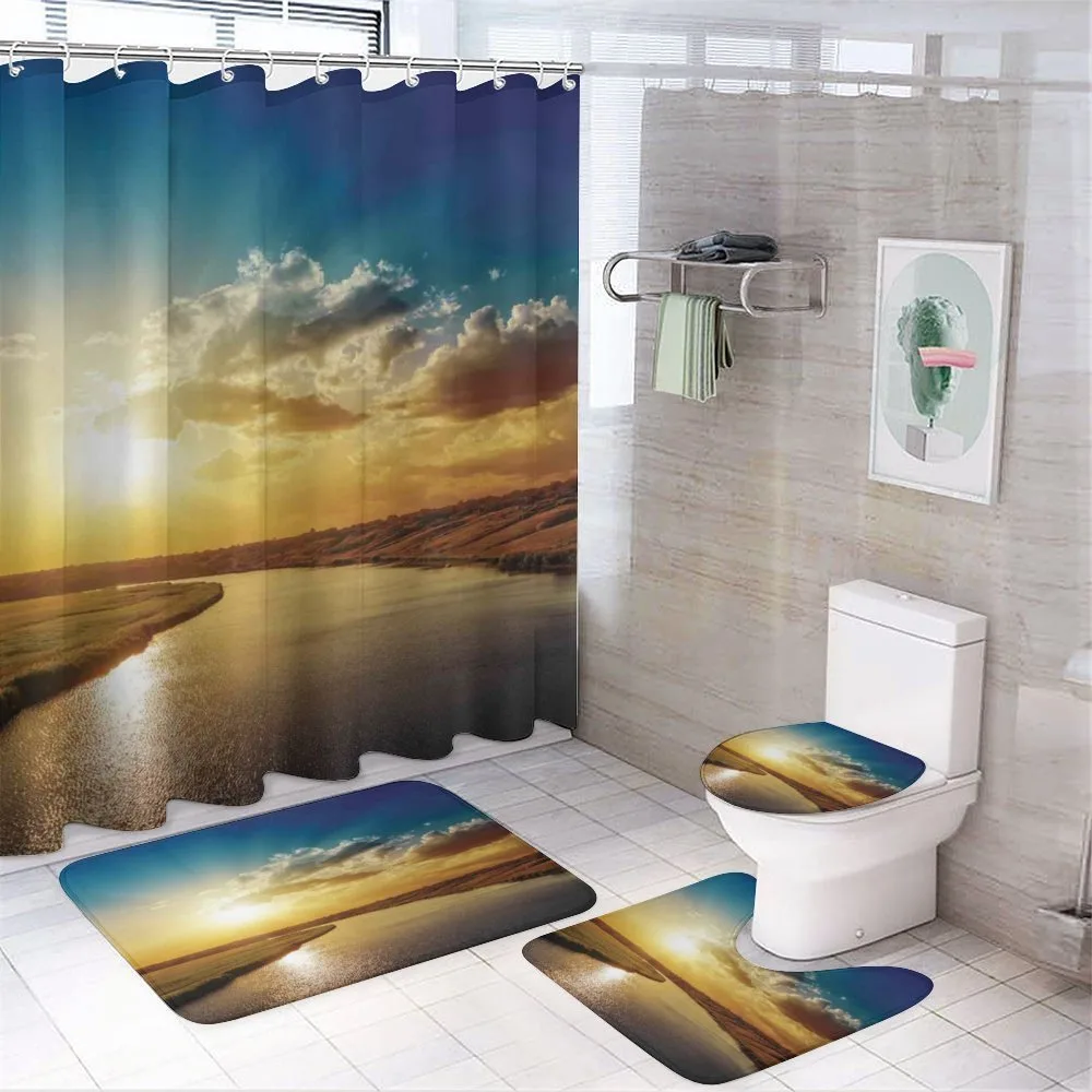 Dreamy Sunset on River — Your design