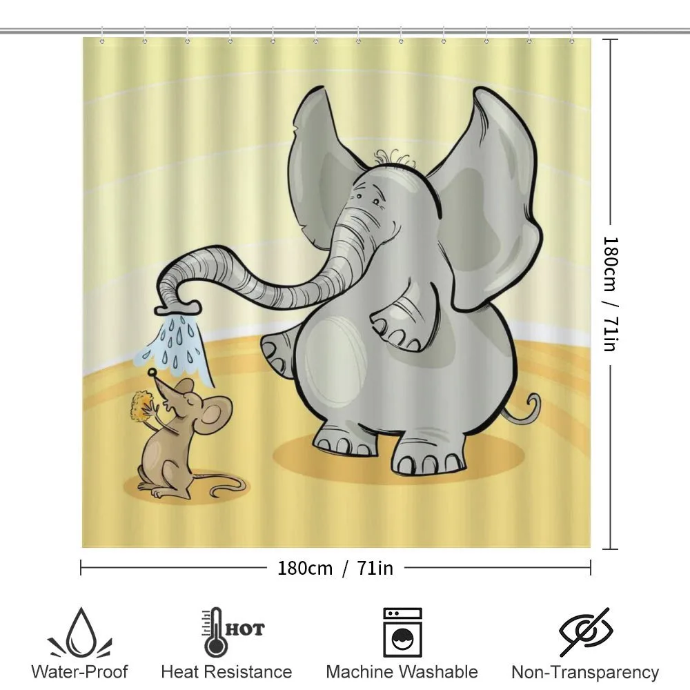 Elephant Bathing Mouse — Detail 2