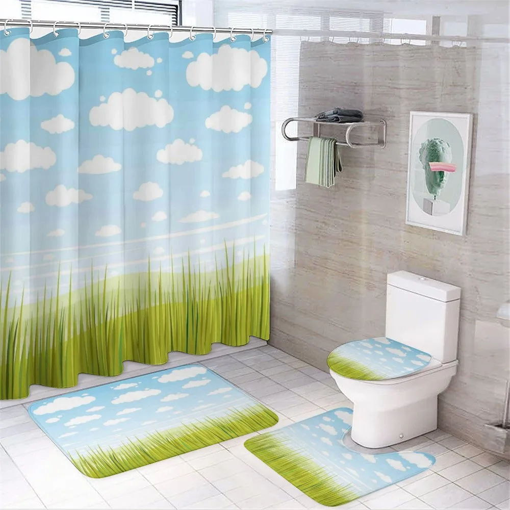 Grass and Clouds Landscape — Your design
