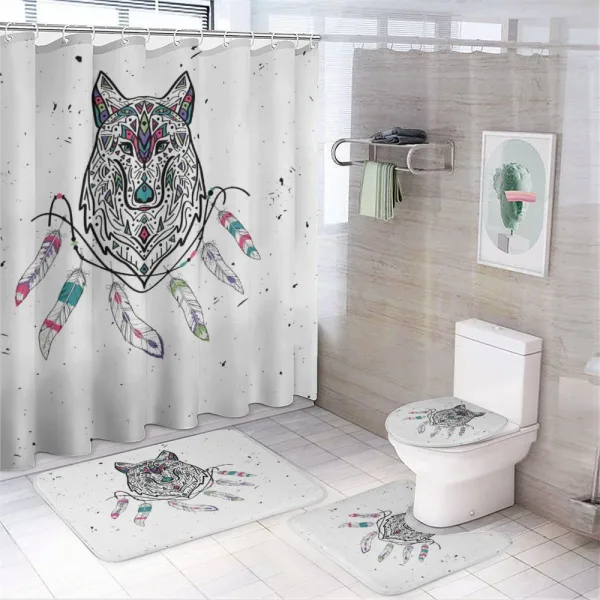 Inspirational Wild Free on a shower curtain