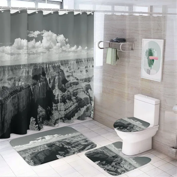 Nostalgic Grand Canyon on a shower curtain