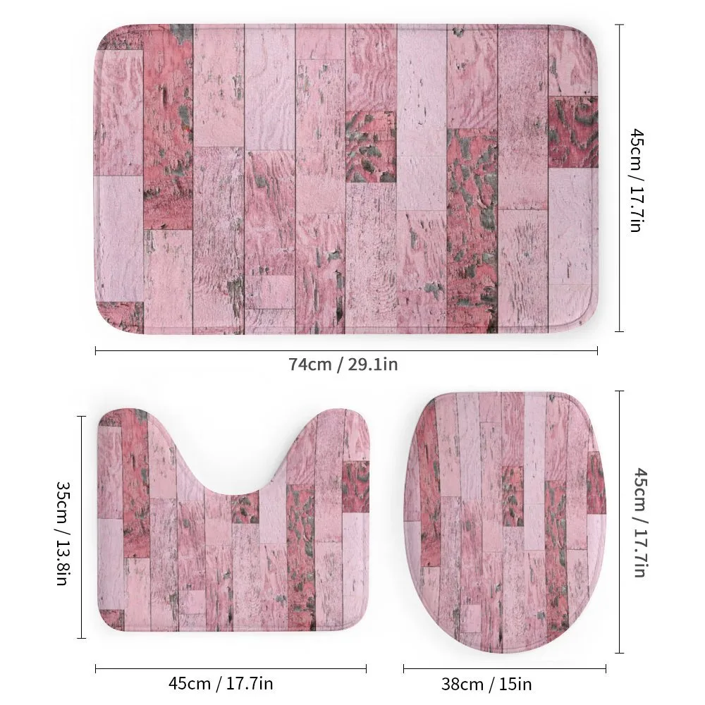 Pink Toned Rustic Planks — Detail 1