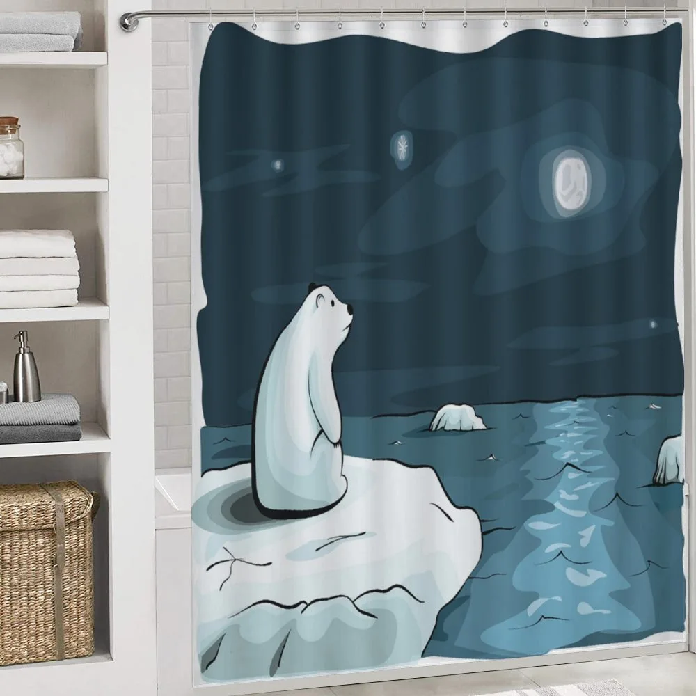 Polar Bear Moon Cartoon — Detail 4