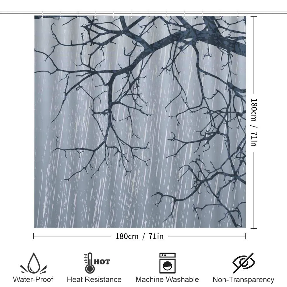 Rainy Day Winter Branches — Detail 2