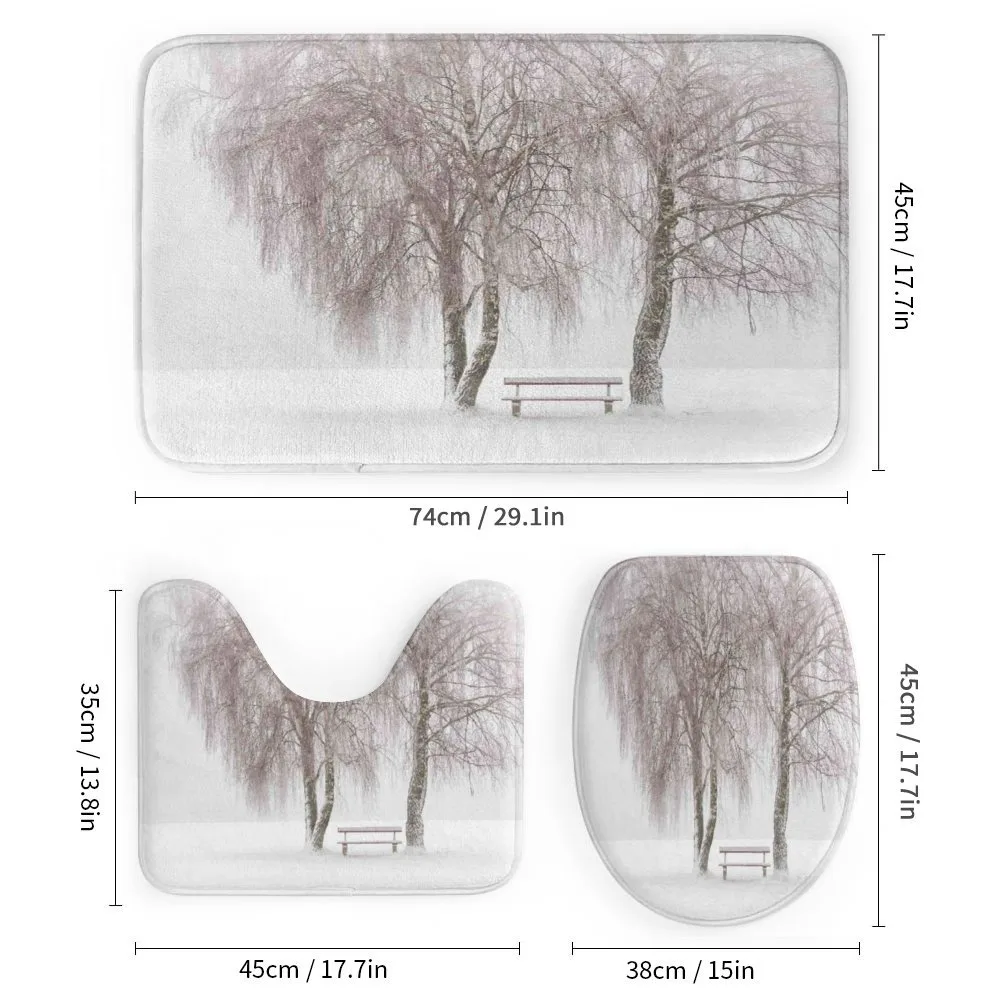Snowy Bench in the Park — Detail 1