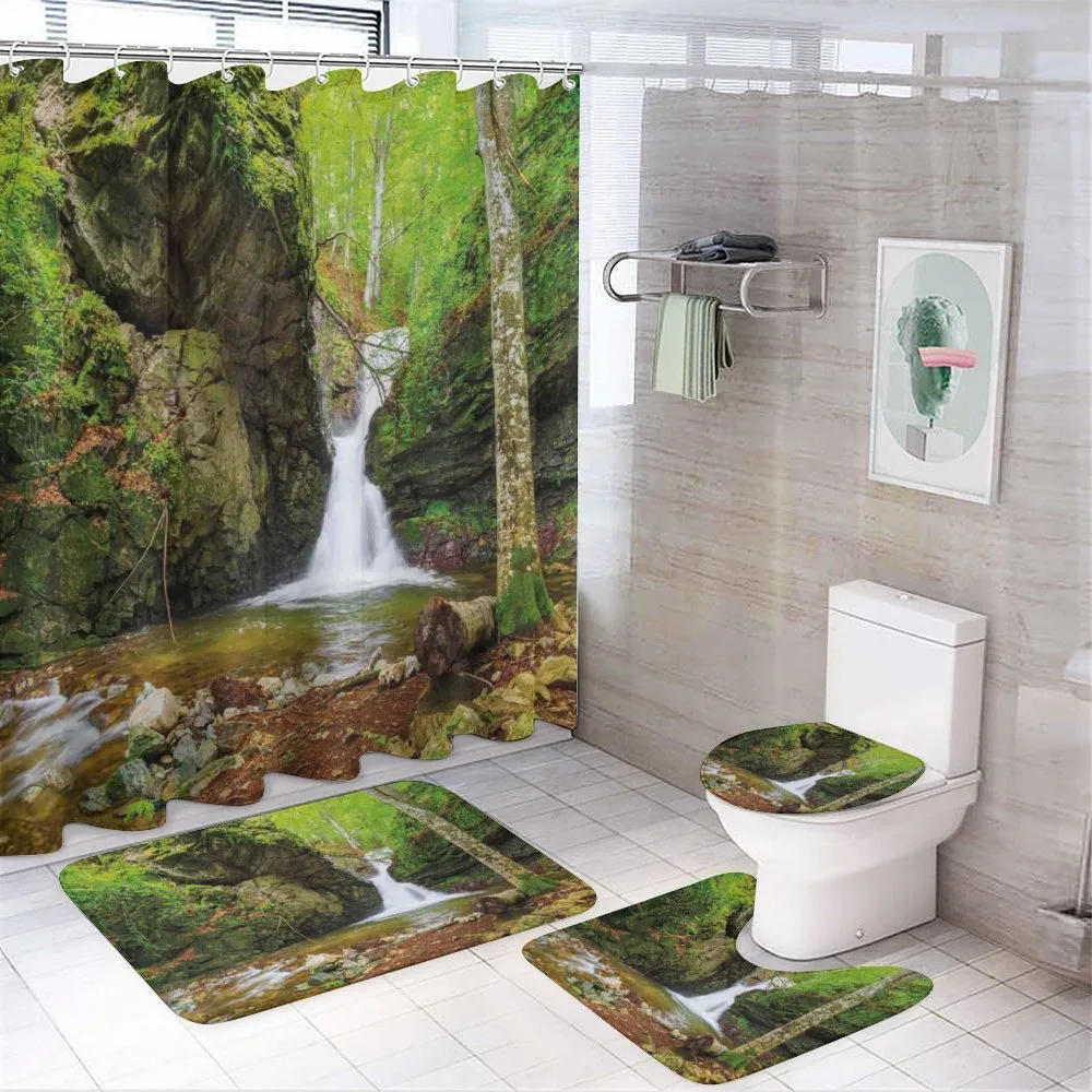Spring Waterfall Nature — Your design