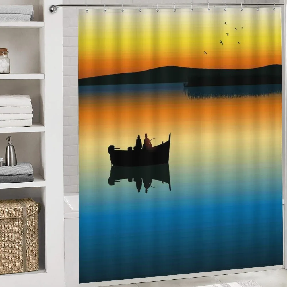 Sunset at Lake Fishing — Detail 4