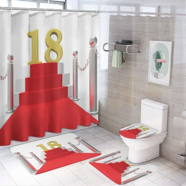 Teen Hollywood Greet on a shower curtain