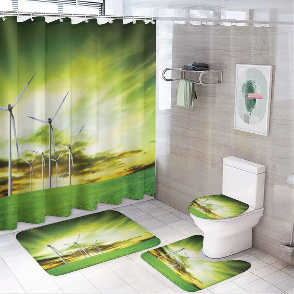 Wing Turbines Green Sky — Your design