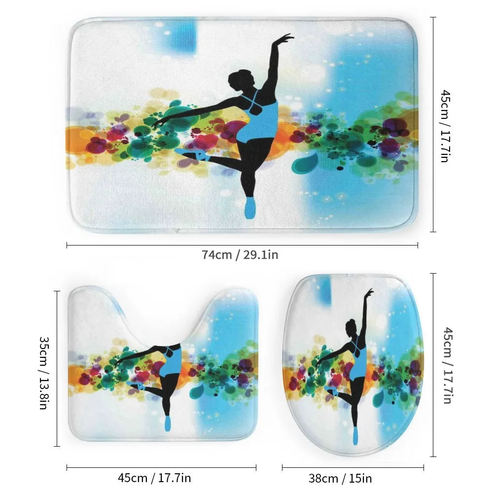Dancer on Abstract Backdrop — Detail 1