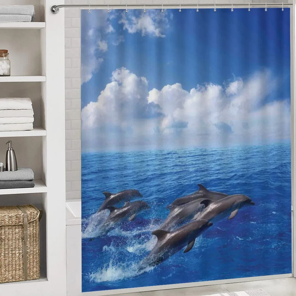 Jumping Dolphins in Sky — Detail 4