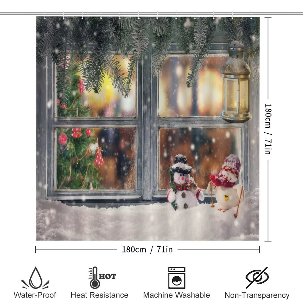 Little Snowmen at Window — Detail 2