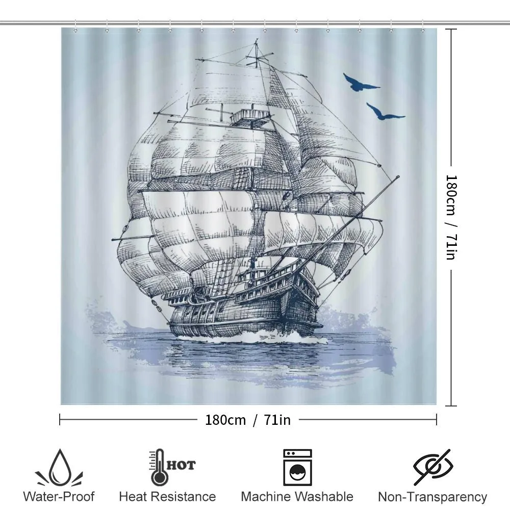 Old Ship at Sea — Detail 2