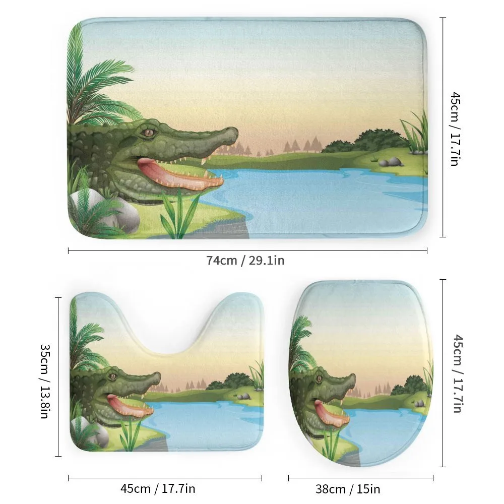 Palms Crocodiles Humor — Detail 1