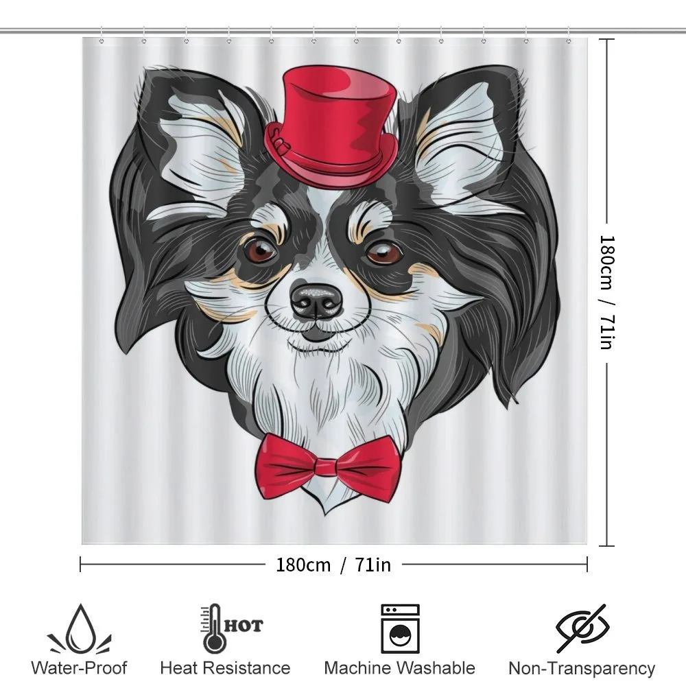 Puppy with Hat and Bow — Detail 2
