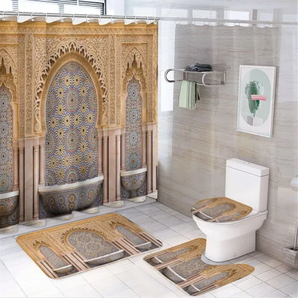Rabat Hassan Tower on a shower curtain