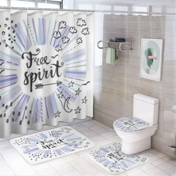 Starburst Free Spirit on a shower curtain