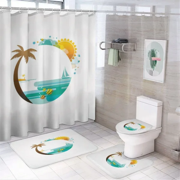 Tropic Paradise Summer on a shower curtain