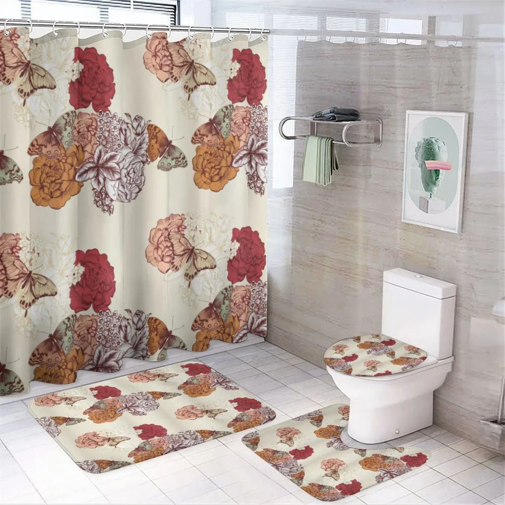 Big Flowers Butterflies Art — Your design