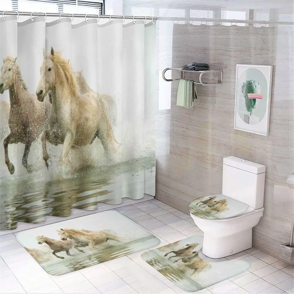 Camargue Horses in Water — Your design