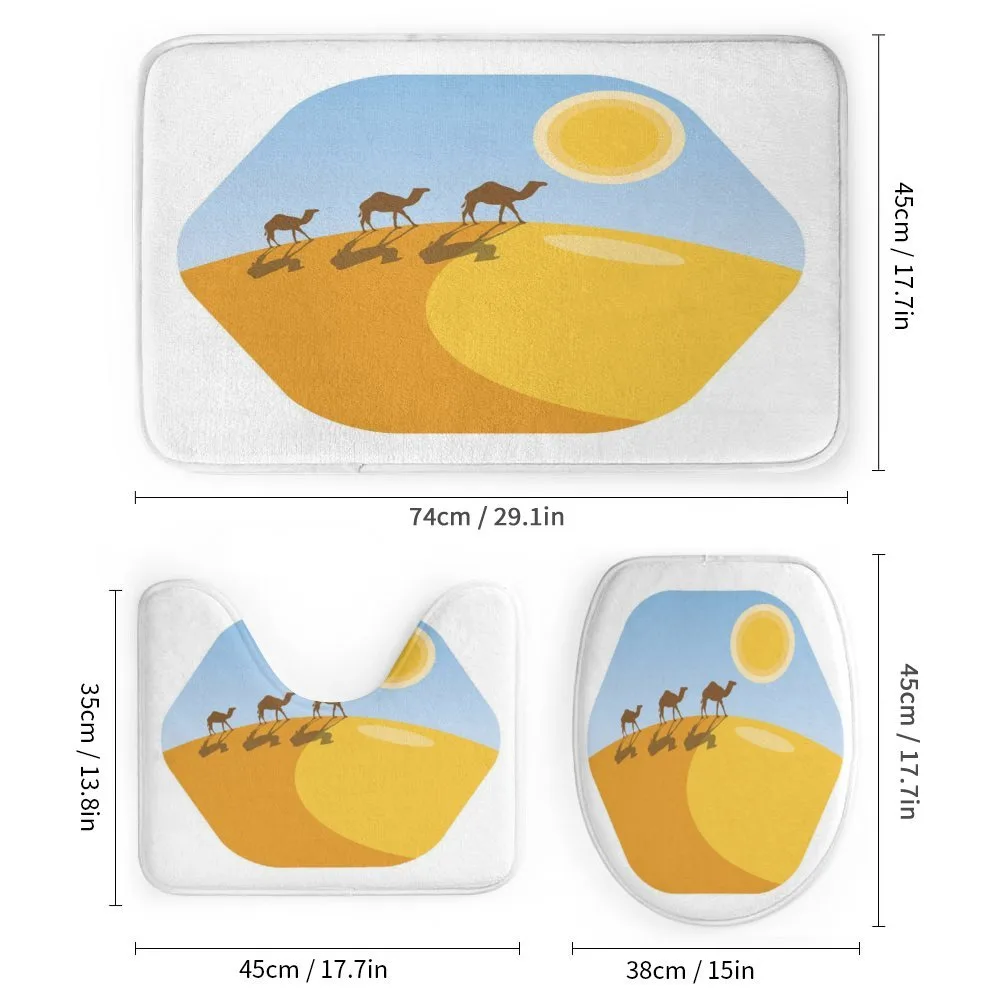 Camels on Desert Cartoon — Detail 1