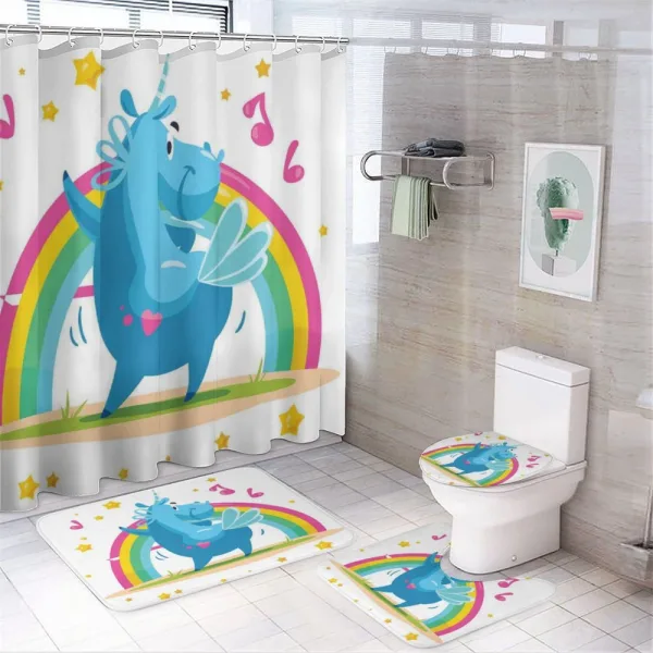 Cartoon Horse on a shower curtain