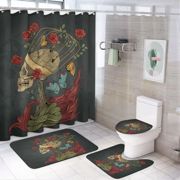 Evil Mexican Sugar on a shower curtain