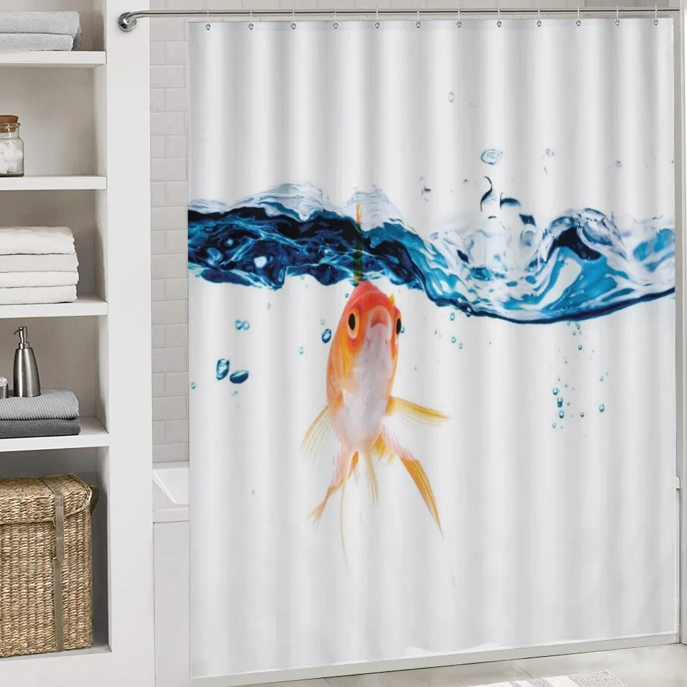 Goldfish Swimming in Water — Detail 4