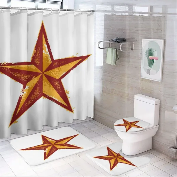 Grunge Retro on a shower curtain
