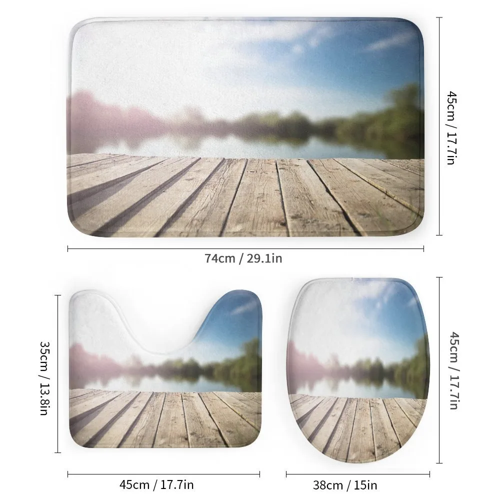 Grunge Wood Pier Blurred Photo — Detail 1