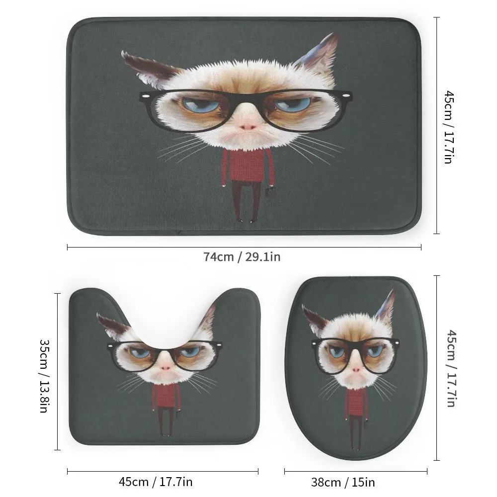 Hipster Feline with Giant Head — Detail 1