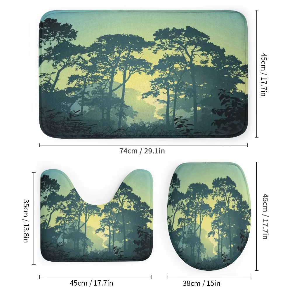 Mist Forest Trees Scene — Detail 1