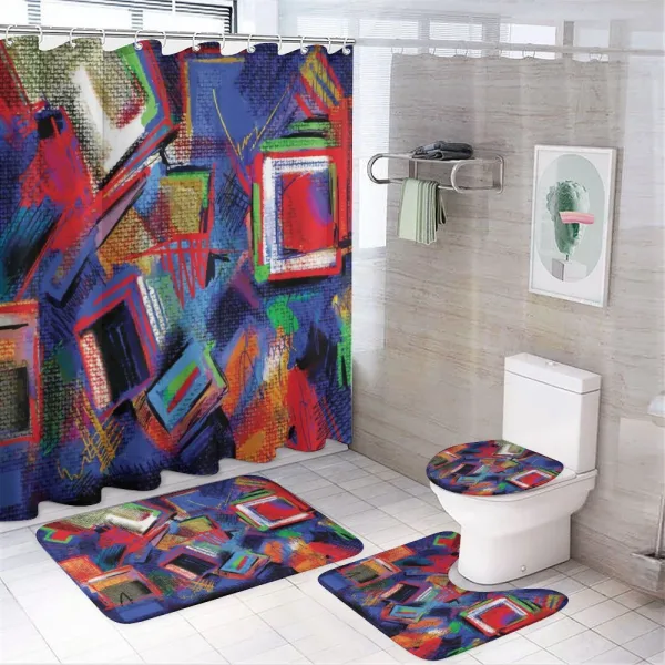 Modern Art Picture on a shower curtain