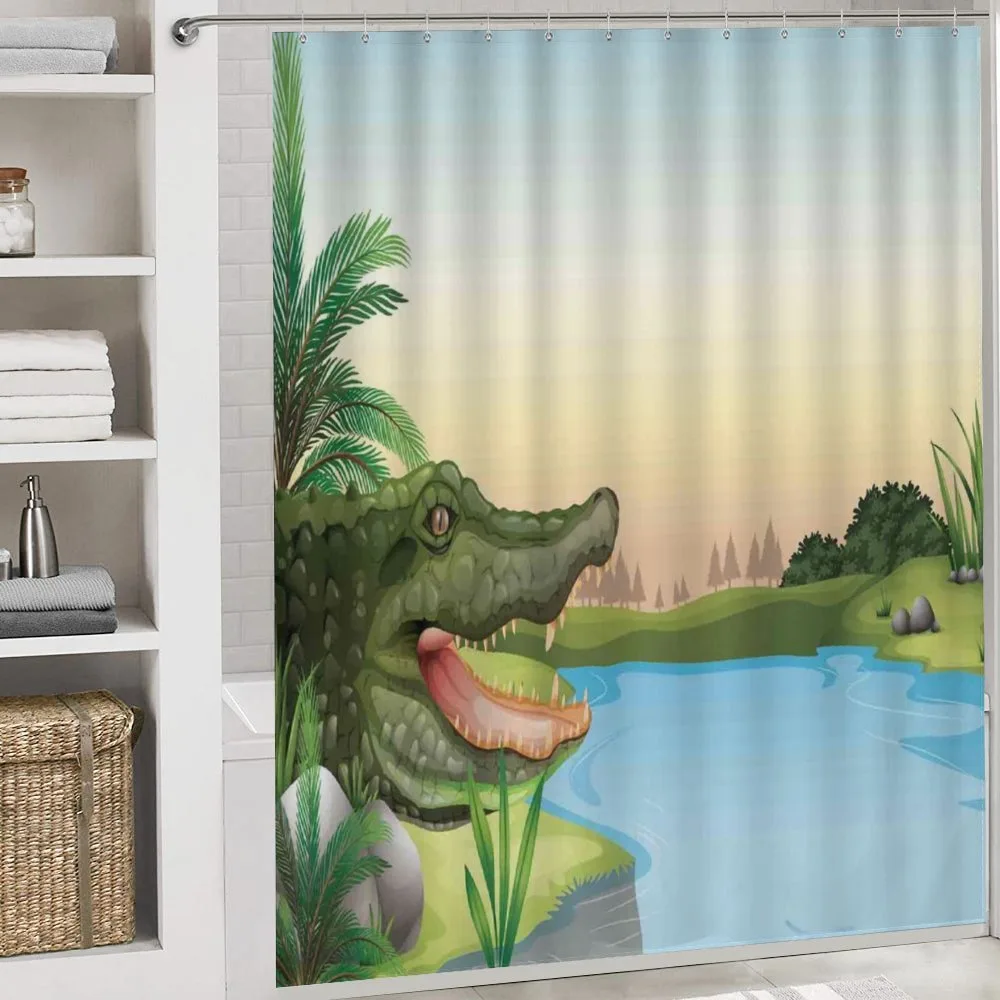 Palms Crocodiles Humor — Detail 4