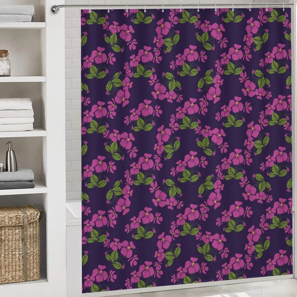 Retro Style Violet Flora — Detail 4