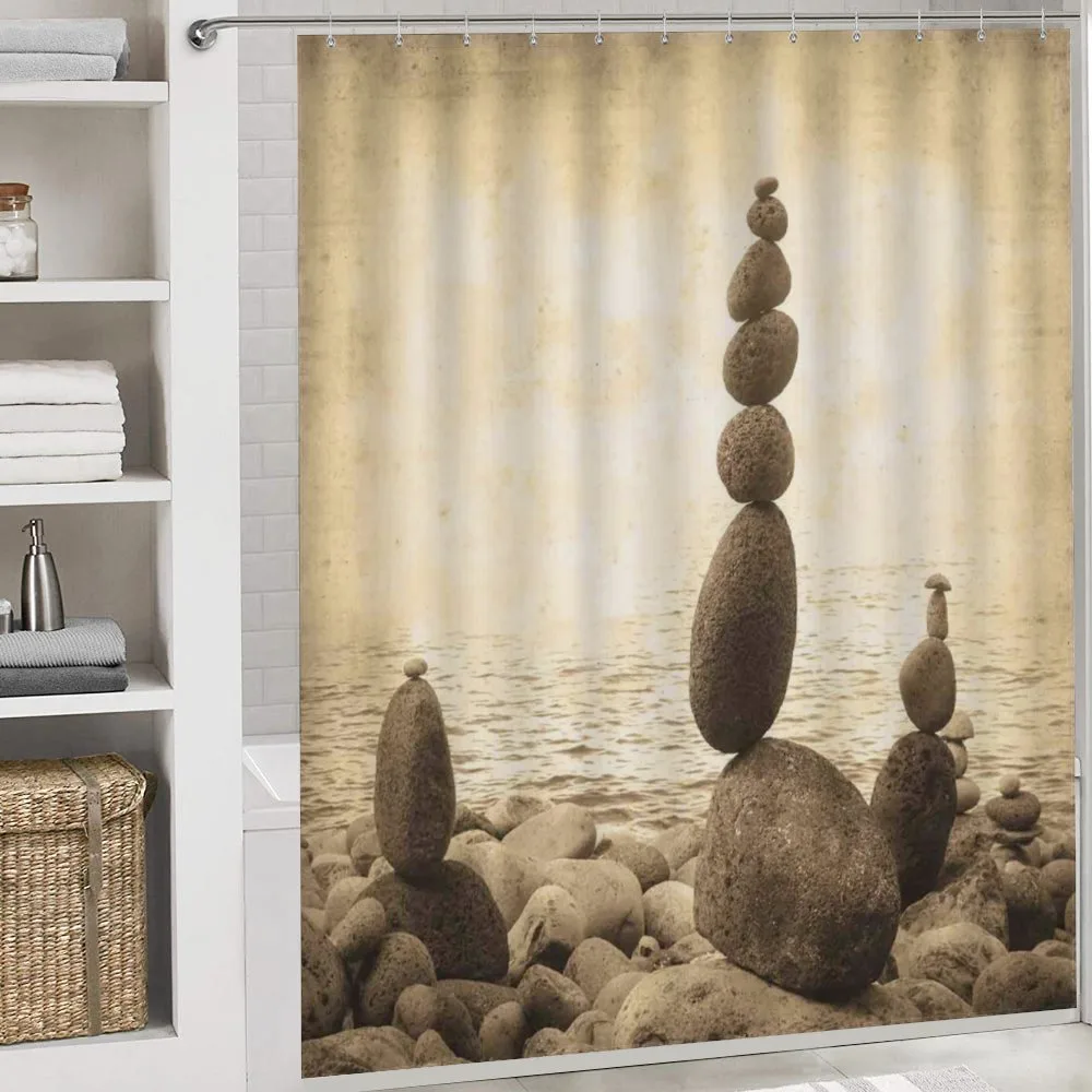 Rocks Calm Sepia Art — Detail 4